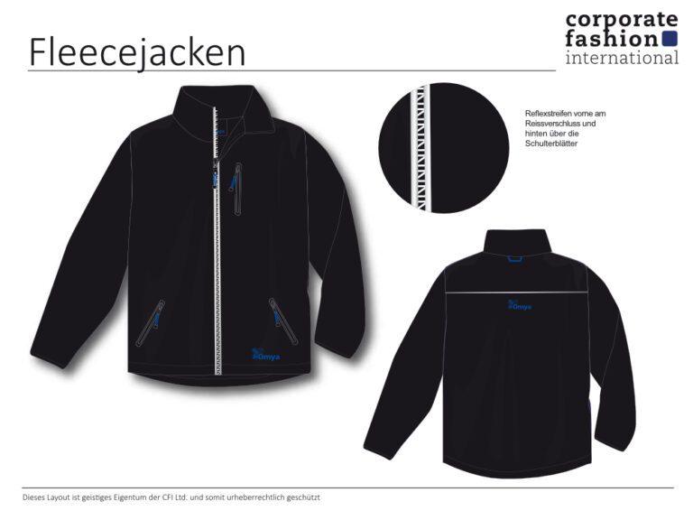 Design einer Fleecejacke von Corporate Fashion International.