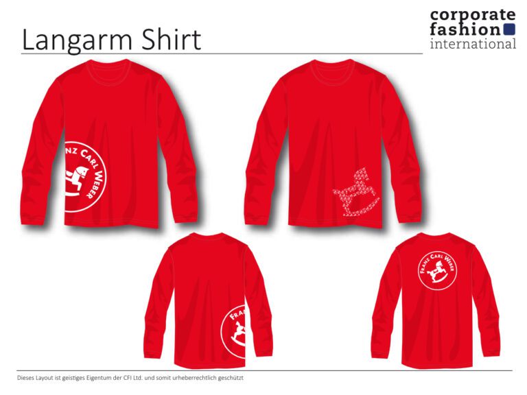 Design eines Langarm Shirts von Corporate Fashion International.