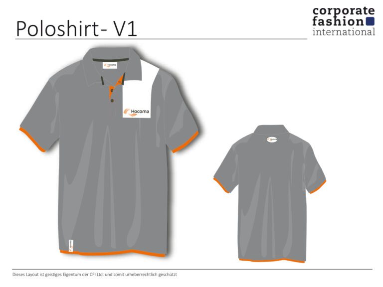 Design eines Poloshirts von Corporate Fashion International.