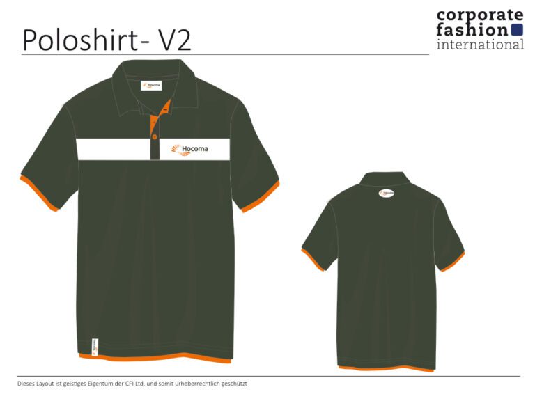 Design eines Poloshirts von Corporate Fashion International.
