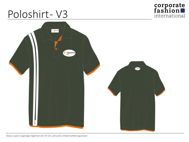 Design eines Poloshirts von Corporate Fashion International.