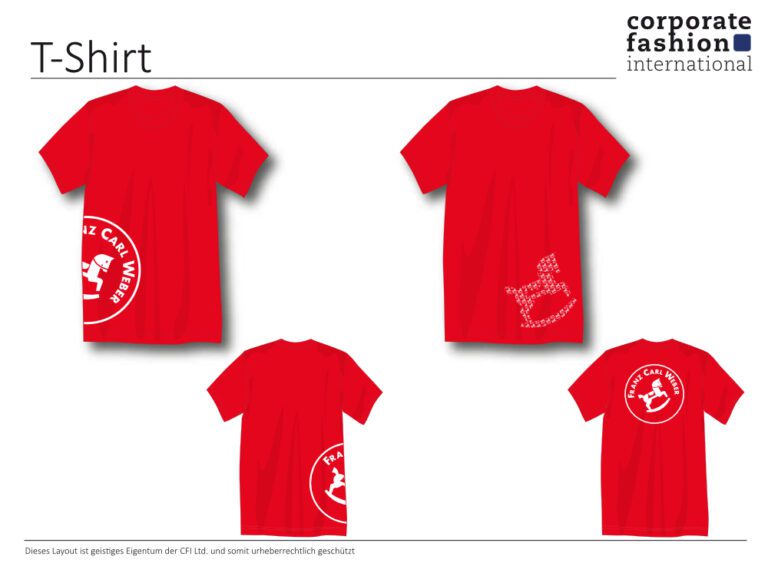 Design eines T-Shirts von Corporate Fashion International.